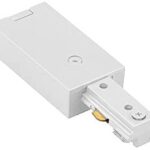 Supplies power through the end of a track Accepts wire from above the ceiling with knock out for trade size 3 wire live end connector